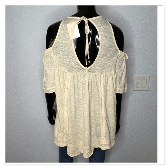 Free People Fast Times Cold Shoulder Top Sz XS - Picture 9 of 15